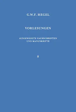 E-Book (pdf) Vorlesungen über die Geschichte der Philosophie. Teil 3 von Georg Wilhelm Friedrich Hegel