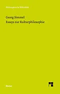 E-Book (pdf) Essays zur Kulturphilosophie von Georg Simmel