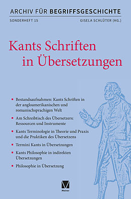 E-Book (pdf) Kants Schriften in Übersetzungen von 