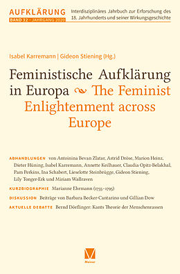 Couverture cartonnée Feministische Aufklärung in Europa / The Feminist Enlightenment across Europe de 