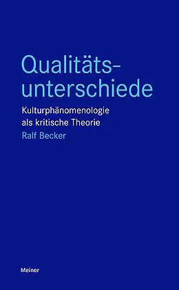 E-Book (epub) Qualitätsunterschiede von Ralf Becker