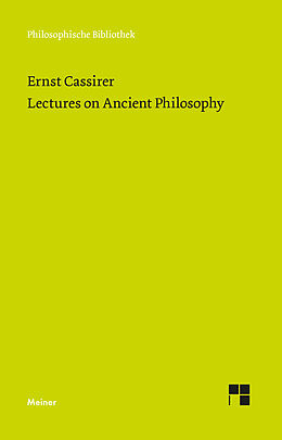 Fester Einband Lectures on Ancient Philosophy von Ernst Cassirer
