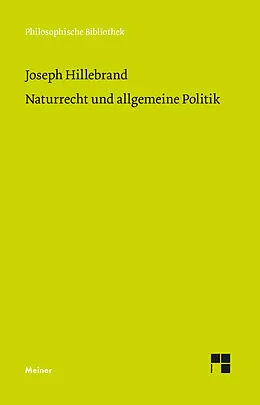 E-Book (pdf) Naturrecht und allgemeine Politik von Joseph Hillebrand