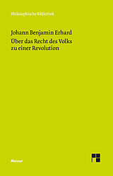 Kartonierter Einband Über das Recht des Volks zu einer Revolution von Johann Benjamin Erhard