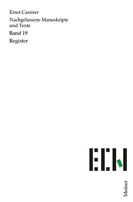 E-Book (pdf) Register von Ernst Cassirer