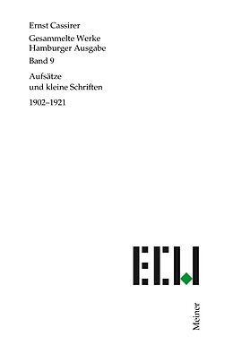 E-Book (pdf) Aufsätze und Kleine Schriften 19021921 von Ernst Cassirer