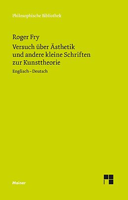 Couverture cartonnée Versuch über Ästhetik und andere kleine Schriften zur Kunsttheorie de Roger Fry