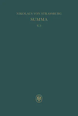 E-Book (pdf) Summa, liber III von Nikolaus von Straßburg