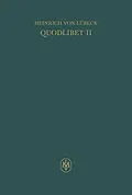 E-Book (pdf) Quodlibet secundum von Heinrich von Lübeck