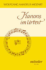 Wolfgang Amadeus Mozart Notenblätter Kanons im Urtext