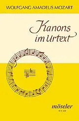 Wolfgang Amadeus Mozart Notenblätter Kanons im Urtext
