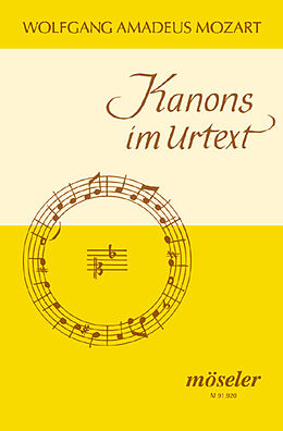 Wolfgang Amadeus Mozart Notenblätter Kanons im Urtext