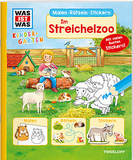 Paperback WAS IST WAS Kindergarten Malen Rätseln Stickern Im Streichelzoo von Ida Schuhmann