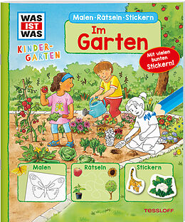Paperback WAS IST WAS Kindergarten Malen Rätseln Stickern Im Garten. von Tatjana Marti