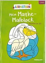 Paperback LERNSTERN. Mein Mathe-Malblock. Rechnen bis 20 von Sabine Schwertführer
