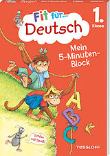 Kartonierter Einband (Kt) Fit für Deutsch 1. Klasse. Mein 5-Minuten-Block von Werner Zenker