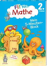 Kartonierter Einband Fit für Mathe 2. Klasse. Mein 5-Minuten-Block von Werner Zenker