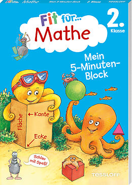 Kartonierter Einband Fit für Mathe 2. Klasse. Mein 5-Minuten-Block von Werner Zenker