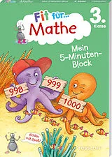 Kartonierter Einband Fit für Mathe 3. Klasse. Mein 5-Minuten-Block von Werner Zenker