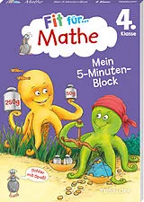 Kartonierter Einband Fit für Mathe 4. Klasse. Mein 5-Minuten-Block von Werner Zenker