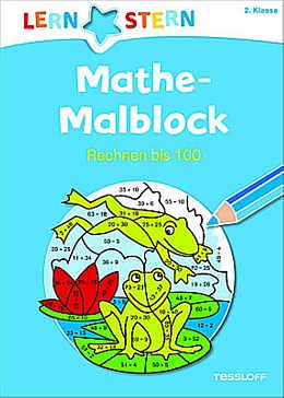 Paperback LERNSTERN Mathe-Malblock 2. Klasse. Rechnen bis 100 von Sabine Schwertführer
