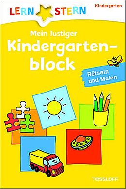Kartonierter Einband LERNSTERN Mein lustiger Kindergartenblock. Rätseln und Malen ab 3 Jahren von 