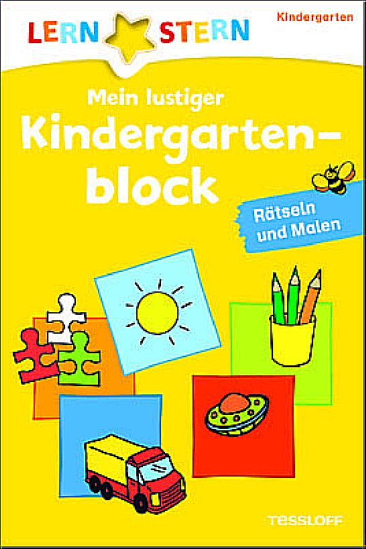 LERNSTERN Mein lustiger Kindergartenblock. Rätseln und Malen ab 3 Jahren