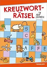 Kartonierter Einband Kreuzworträtsel ab 7 Jahren (Rot/Schaf) von Die Rätselschmiede Christine Reguigne