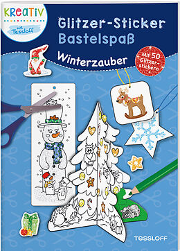 Paperback Glitzer-Sticker Bastelspaß. Winterzauber von Nadja Schwendemann