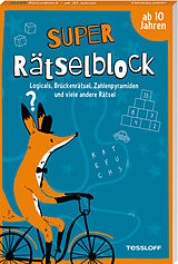 Paperback Super Rätselblock ab 10 Jahren.Logicals, Brückenrätsel, Zahlenpyramiden und viele andere Rätsel von Stefan Heine