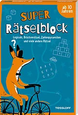 Kartonierter Einband Super Rätselblock ab 10 Jahren.Logicals, Brückenrätsel, Zahlenpyramiden und viele andere Rätsel von Stefan Heine