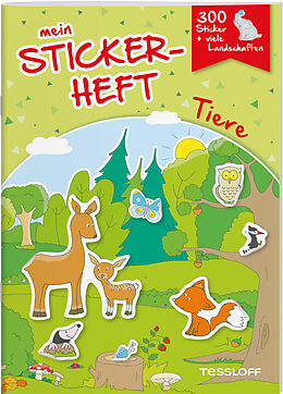 Paperback Mein Stickerheft. Tiere von Elisabeth Kiefmann