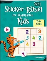 Geheftet Sticker-Rätsel für Kindergarten-Kids. Erste Zahlen von Christine Thau