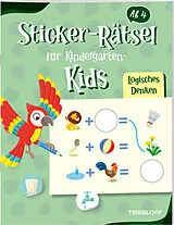 Fester Einband Sticker-Rätsel für Kindergarten-Kids. Logisches Denken von Christine Thau