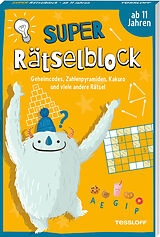 Paperback Super Rätselblock ab 11 Jahren. Geheimcodes, Zahlenpyramiden, Kakuro und viele andere Rätsel von Stefan Heine