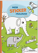 Fester Einband Mein Sticker-Malbuch. Zootiere von Carmen Eisendle