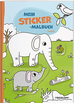 Geheftet Mein Sticker-Malbuch. Zootiere von 