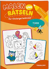 Geheftet Malen und Rätseln für Kindergartenkinder. Tiere von Nadja Schwendemann, Oli Poppins, Kersti / Schmidt, Sandra Turnhofer