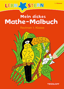 Kartonierter Einband LERNSTERN Mein dickes Mathe-Malbuch Rechnen 1. Klasse von Sabine Schwertführer