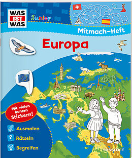 Kartonierter Einband (Kt) WAS IST WAS Junior Mitmach-Heft. Europa. von Tatjana Marti
