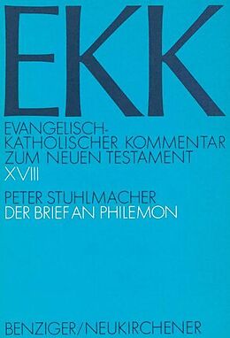 Paperback Der Brief an Philemon, EKK XVIII von Peter Stuhlmacher