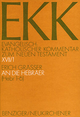 Paperback An die Hebräer, EKK XVII/1 von Erich Gräßer
