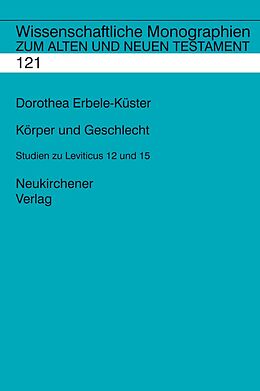 Fester Einband Körper und Geschlecht von Dorothea Erbele-Küster