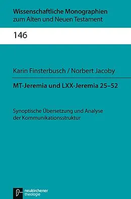 E-Book (pdf) MT-Jeremia und LXX-Jeremia 25-52 von Karin Finsterbusch, Norbert Jacoby