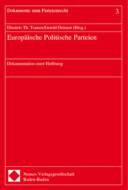 Kartonierter Einband Europäische Politische Parteien von 