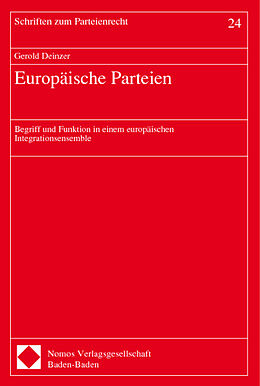 Kartonierter Einband Europäische Parteien von 