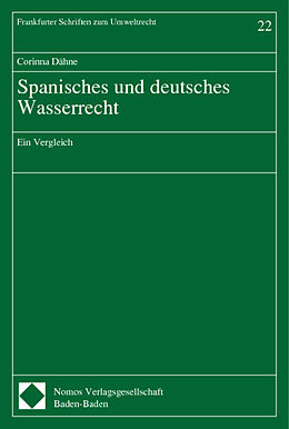 Kartonierter Einband Spanisches und deutsches Wasserrecht von 