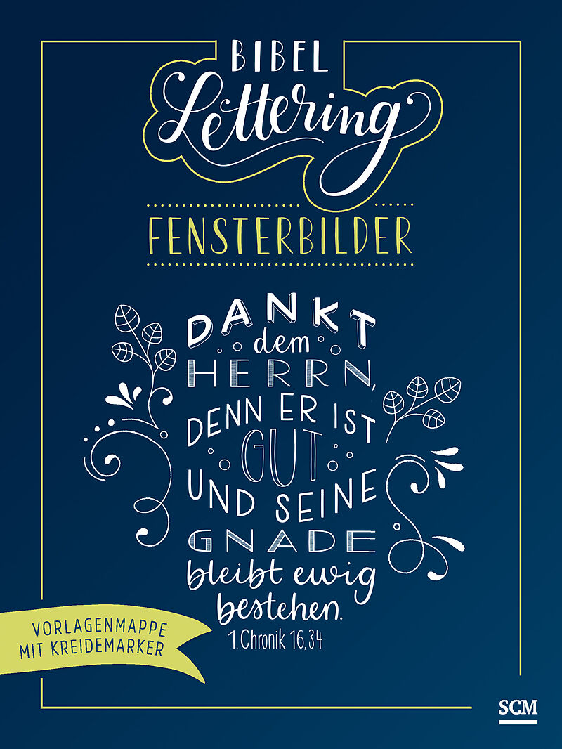 Bibel-Lettering Fensterbilder