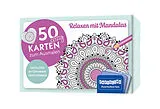 Textkarten / Symbolkarten 50 cozy Karten zum Ausmalen  Relaxen mit Mandalas von 