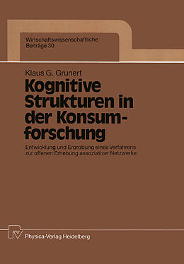 Kartonierter Einband Kognitive Strukturen in der Konsumforschung von Klaus G. Grunert